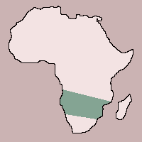 Range of Brown Hyena